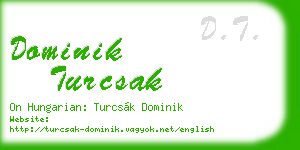 dominik turcsak business card